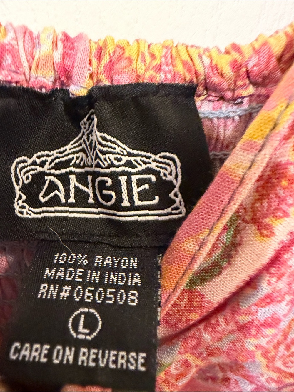 Angie Pink Patchwork Paisley Boho Wide Leg Romper Jumpsuit Smocked Back - Picture 3 of 4
